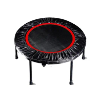 New 40 Inches Fitness Trampoline Children Foldable Portable Round Professional For Adult Multifunction Lose Weight Muscle Gain
