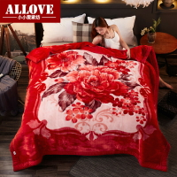 冬天11斤拉舍爾加厚雙層毛毯子婚慶結婚床大紅蓋毯冬季保暖雙人毯