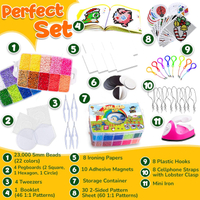 Goody King Board Fuse Beads Iron Set - Fuse Beads Set For Kids Crafts With Bead Pegboard And Aqua  B