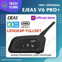 Ejeas V6 Pro Plus Pro+ Bluetooth Intercom Helm 6 Rider Helmet Alt Vnetphone Q7 Promo !