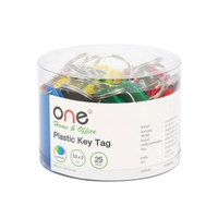 พวงกุญแจพลาสติก 5x3ซม. คละสี ONE CW-010-25