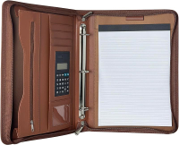 Padfolio Portfolio ออแกไนเซอร์ผู้ถือแผ่นกฎหมาย Padfolio โฟลเดอร์หนังผลงานการจัดเก็บคลิปบอร์ด Notepad