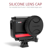 New Case Camera Cover Protective Lens Cap Lens Cover Silicone For Insta360 ONE RS/R 1-inch Leica
