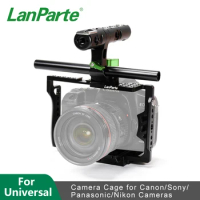 Lanparte DSLR Miroless Camera Universal Cage for Canon 5D2 5D3 Sony A7 A9 Panasonic S1 S1H Nikon D3400