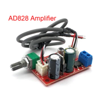 AD828 Audio OP AMP Moving Coil Microphone Preamps Pre-Amplifier Pre-amp Magnetic Head Phono Amplifier Board DC9-24V AC8-16V