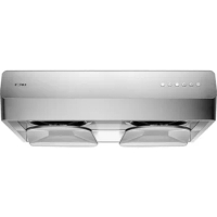 FOTILE Pixie Air UQS3001 30”Stainless Steel Under Cabinet Range Hood,800 EQUIV.CFM Kitchen Over Stove Exhaust Vent,LED Lights