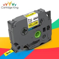 TZe-S621 Black on Yellow Label Tape Strong Adhesive Fit Brother PT-1000 Label Printer P-touch tze-S221 tz S221 9mm Labeler PT110