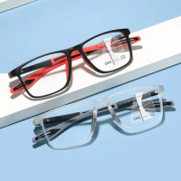 Women Men Smart Photochromic Glasses Fashion Square Frame Discoloration Reading Glasses Unisex Outdoor Presbyopia TR90 Glasses
