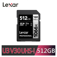 【Lexar 雷克沙】Professional 1066x SDXC UHS-I 512G記憶卡