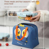 Thermal Bag Cartoon Lunch Bag Lunch Box Accessories Portable Tote Food Small Cooler Bag Dinner Container Handbags