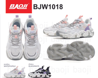 BJW1018 รองเท้าผ้าใบBAOJI ผูกเชือกผู้หญิง