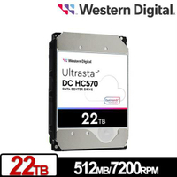 【現折$50 最高回饋3000點】        WD Ultrastar DC HC570 22TB 3.5吋企業級硬碟