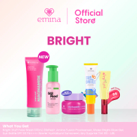 Emina 5 Pcs Bundle 5In1 Paket Skincare Glowing - Emina Water Gel + Emina GloRad+ Hassle Free Cleanse