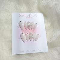 Nail-Box Nail thạch nước gạo đính cham vòng - Mẫu Nail-Box - Phụ kiện làm móng
