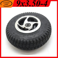 9x3.50-4 Inner Outer Tyre with Alloy Hub/rim 9 Inch Wheel for Electric Tricycle Elderly Electric Scooter Tyre Accessories