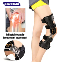 Hinged Knee Brace Immobilizer Brace Leg Braces Orthopedic Patella Knee Support Orthosis,Adjustable for Left Leg Right Leg