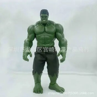 40CM Big Size Avengers Marvel Thor 3 Ragnarok Hands Moveable Hammer Hulk Action Figure Model Toy