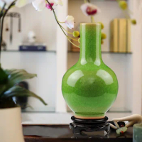 Modern Antique Official Kiln Crackle Glazed Vase Living Room Decoration Jingdezhen Ceramic Vase Vintage Chinese Style vase