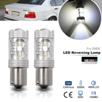 For BMW 3Series E36 Compact Convertible Touring Canbus BA15S 1156 P21W LED Reverse Light Car Backup Lamp Bimmer No Flicker Bulb