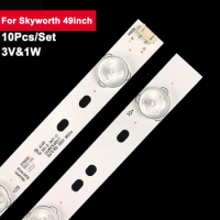 3V 479mm Tv Repair Backlight Bar For Skyworth 49inch 6lamps 800-W49001-0P00/DP00 10Pcs/Set Led Light Strip 49X5 49E350E 49E361S