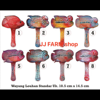 Wayang ikan louhan full aclyric stick full kuat ukuran besar