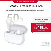 【6.6 | Voucher s.d. 18%】HUAWEI FreeBuds SE 4 ANC TWS l Up to 50dB l 10mm Dynamic Driver | 50H Long B