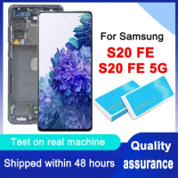 Tested 6.5'' Super AMOLED For Samsung S20 FE SM-G780 Display S20 Lite LCD S20 FE 5G SM-G781 Touch Screen Digitizer Assembly