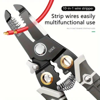 1 Pack Wire Stripping Pliers Home Repair Multi-Function Scissor Crimping Pliers Handheld Portable Repair Hand Tools