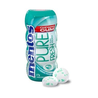 Permen Karet Mentos Pure Fresh Chewy Gum Cool Lemonade 26g asli Filipina Halal Rasa Mint WinterGreen