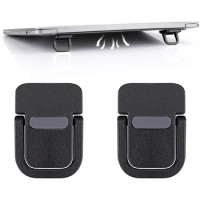 2PCS Portable Self-Adhesive Mini Laptop Stand Invisible Computer Keyboard Stand for Desk, Laptop Feet Compatible with MacBook