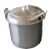 Panci Jumbo Aluminium Boyolali Super Tebal uk.65cm x 45cm Kapasitas 40-45 Liter untuk Usaha Kuliner 