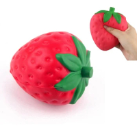 Super Jumbo Simulation Strawberry Slow Rising Antistress Toy Kids Grownups Squeeze Squishy Toys Creative Squeeze Toys