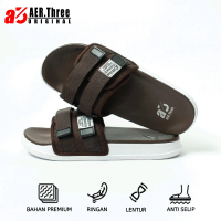 AER. Three | freddo brown | slipper | sandal pria dan wanita