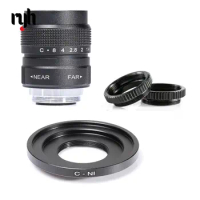 25mm F1.4 CCTV TV camera lens + C-N1 Mount Ring for Nikon 1 J5 S2 J4 V3 AW1 S1 J3 V2 J2 J1 V1 camera