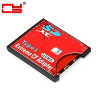 CY Xiwai Compact Flash CF Type I SD SDHC SDXC to High-Speed Extreme 3.3mm Height Adapter Card for 16GB 32GB 64GB 128GB