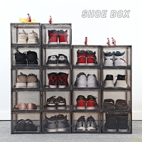 磁吸硬塑料透明鞋盒收納AJ透明鞋盒鞋子收納盒收納架防氧化鞋盒