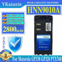 YKaiserin for Motorola Walkie Talkie GP328 GP340 Explosion-proof Battery GP338 PTX760 Universal Battery HNN9010A 2800mAh Battery