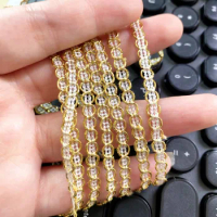 New Gold Thread Silver Thread Small 8-Character Centipede Edge Weaving Lace Manual DIY Sewing Accessories Mini Gold Lace Band
