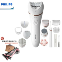 【好禮三選一】PHILIPS BRE740 飛利浦頂規版淨柔絲滑刮拔兩用美體刀修容全配12件組 除毛刀