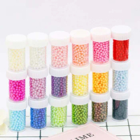 Fishbowl Beads Slime Supplies DIY Glitter Pearls Slime Filler Fluffy Decoration Gradient Slime Accessories additives for slimes