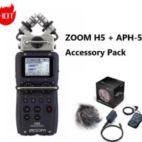ZOOM H5 and APH-5 professional handheld digital recorder Four-Track Portable Recorder Accessory