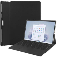 PU leather flip case for Microsoft Surface Pro 10 protective cover SurfacePro10 Pro10 tablet kick stand casing holder