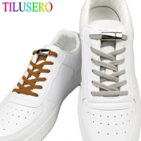 1 Pair No Tie Shoe laces Magnetic Shoelaces Outdoor Leisure Sneakers Flat Elastic Shoelace Quick Safety Lazy laces