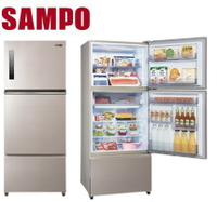 【實店販售】SAMPO 聲寶 三門變頻電冰箱SR-C58DV【寬75.2*高183.6*深76.6】💰可來電議價