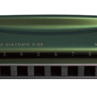 SUZUKI C-20 Olive 10-Hole Diatonic Blues harmonica Major Key of C A D G E F plugB