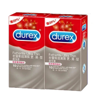 【Durex 杜蕾斯】超薄裝更薄型保險套10入*2盒(共20入)