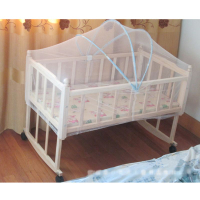 Bayi buaian katil Mesh dilipat musim panas bayi melengkung nyamuk buaian mudah alih untuk buaian bayi bayi