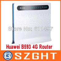 Free shipping Huawei B593 4G LTE TDD/FDD Router 100Mbps huawei B593s-12 huawei B593u-12+2pcs antenna