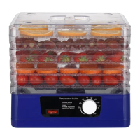 5 Trays Food Dehydrator Automatic Power Off Food Dehydrator Adjustable Intelligent Food Dehydrator for Jerky Fruit Dryer Machine