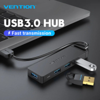 USB HUB VENTION 3.0 2.0 4 Port High Speed Power for Mac Windows Linux